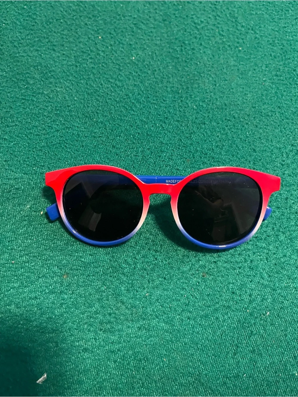 Kids Color-Block Sunglasses - Red & Blue Protective Shades